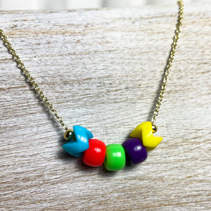 I LOVE RETRO ponybeads necklace