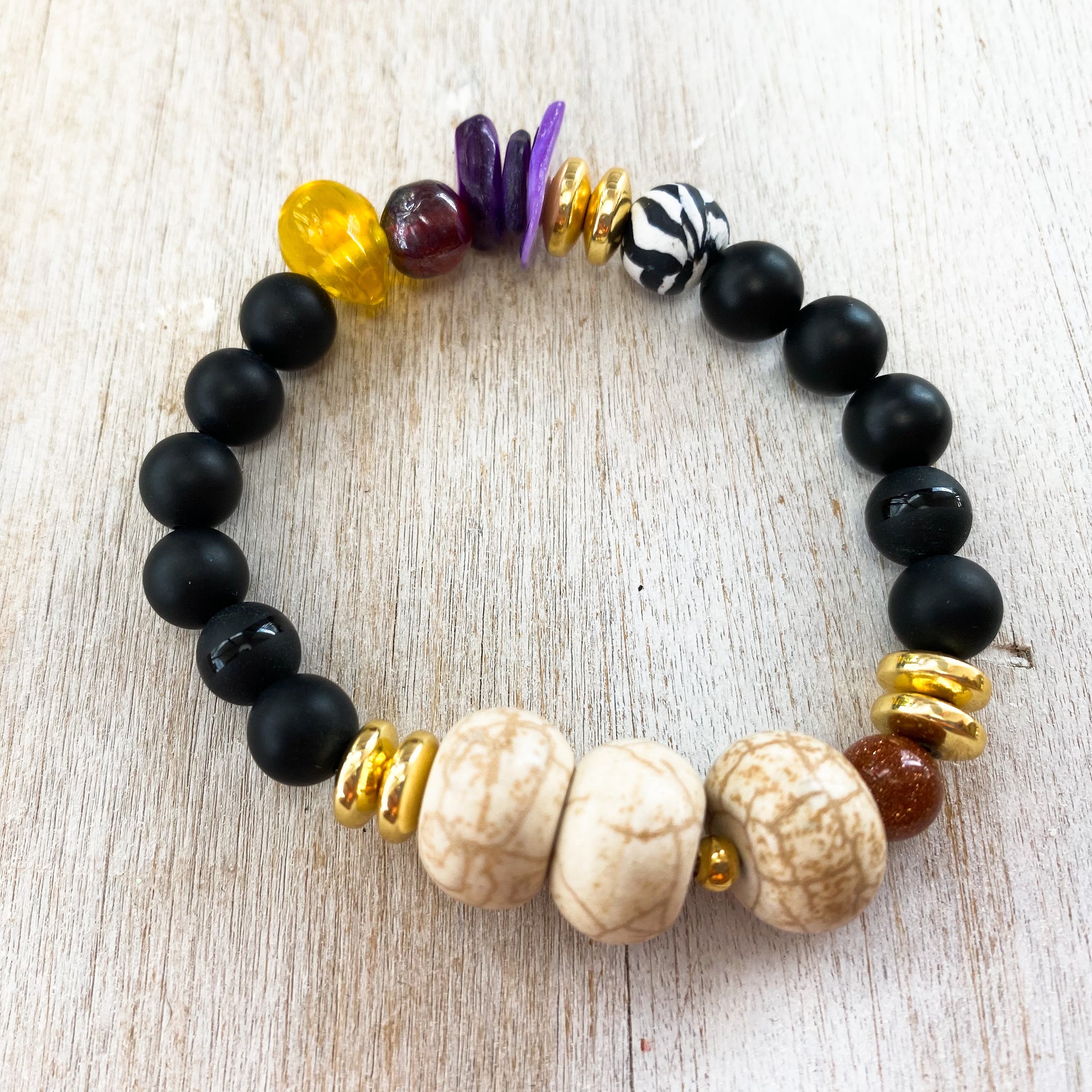 WILD FALL mixed natural stones bracelets