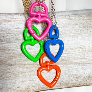 ENAMEL heart lock