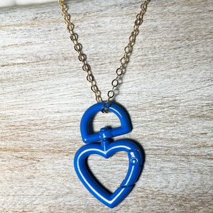 ENAMEL heart lock