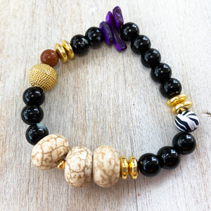 WILD FALL mixed natural stones bracelets