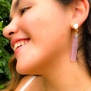 HUE glitter resin earrings